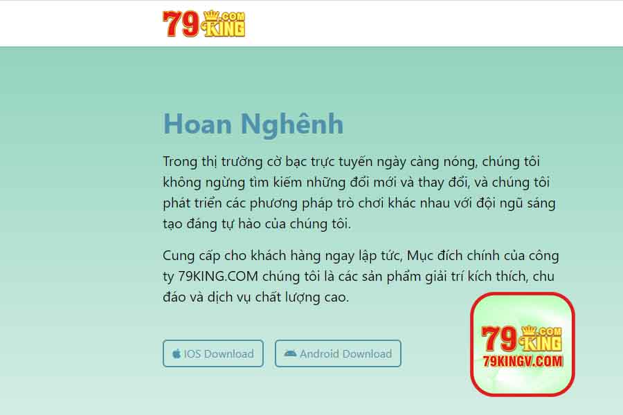 Hướng dẫn dẫn tải app 79king