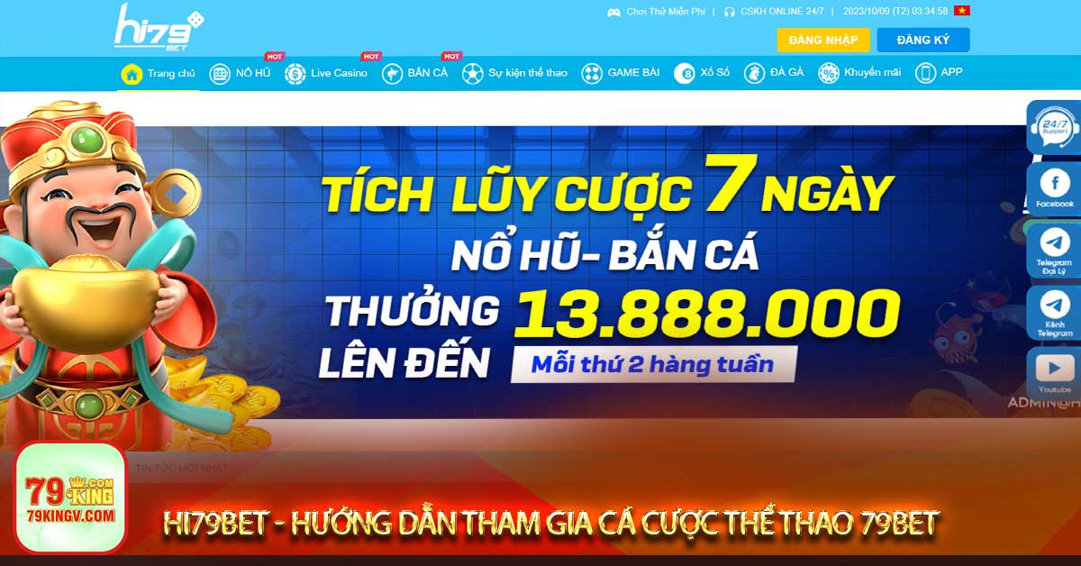 Giao diện nhà cái Hi79bet